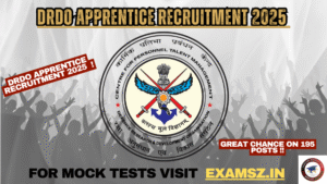 Read more about the article DRDO Apprentice Recruitment 2025 For 195 Post