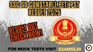 Read more about the article SSC GD Constable PET/ PST Result 2025 OUT