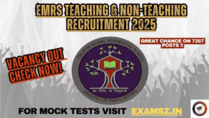 Read more about the article EMRS Teaching & Non-Teaching Recruitment 2025 For-7267 Post