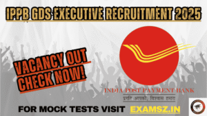 Read more about the article IPPB GDS Executive Recruitment 2025 For (348 Post)