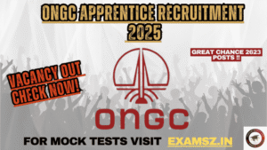 Read more about the article ONGC Apprentice Recruitment 2025 For – 2623 Post