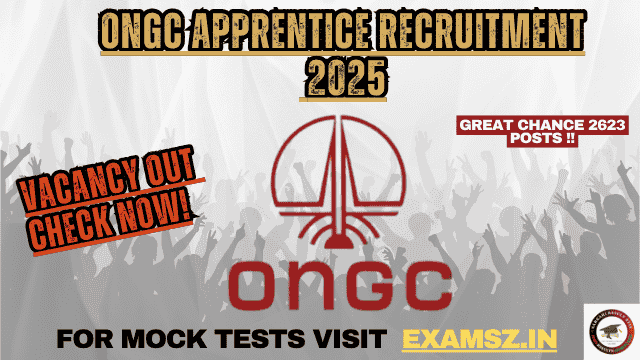 You are currently viewing ONGC Apprentice Recruitment 2025 For – 2623 Post