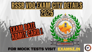 Read more about the article RSSB VDO Exam City Details 2025