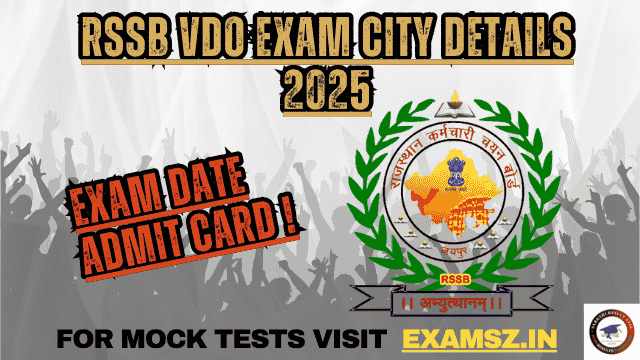 Read more about the article RSSB VDO Exam City Details 2025