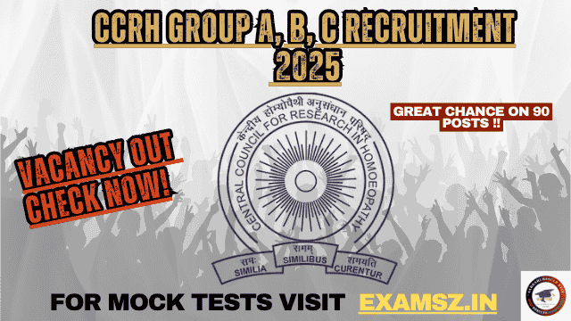 Read more about the article CCRH Group A, B, C Recruitment 2025