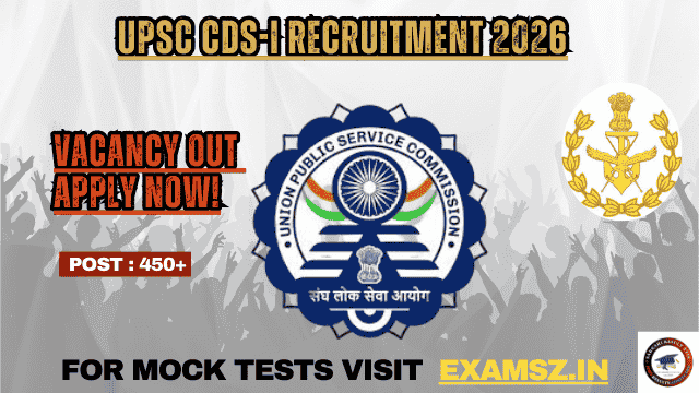 You are currently viewing UPSC CDS-I Recruitment 2026