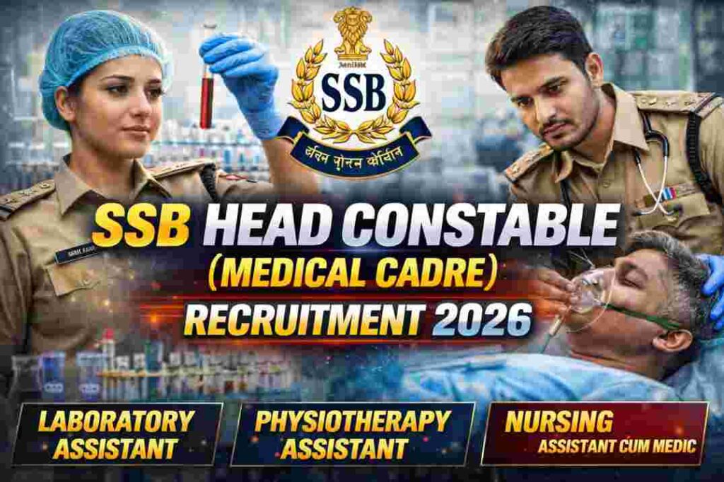 SSB Head Constable (Medical Cader) Recruitment 2026