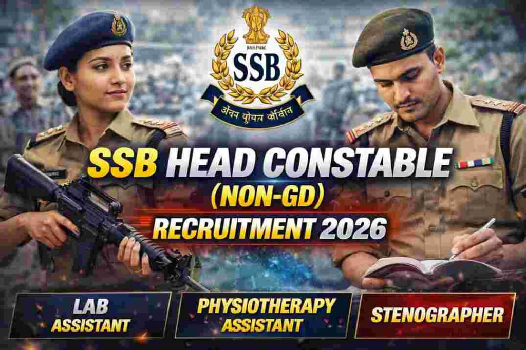 SSB Head Constable Non-GD Recruitment 2026