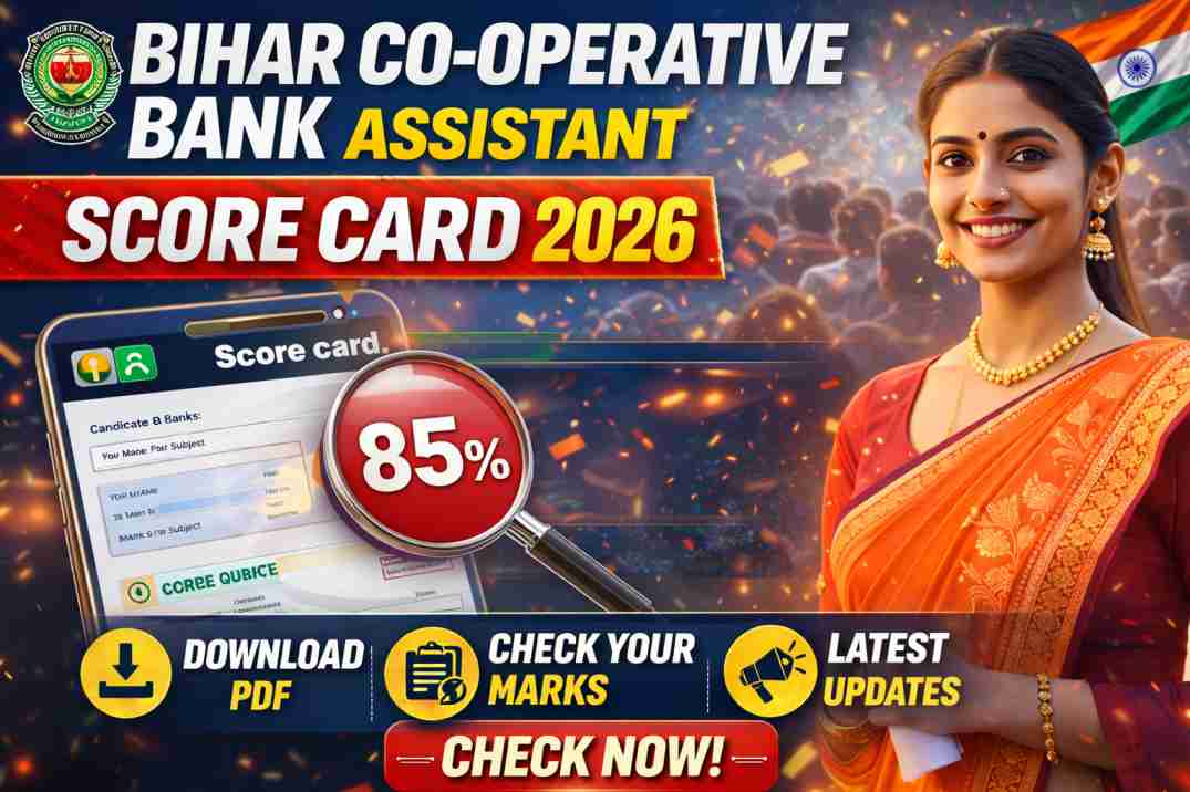 Bihar Co-operative Bank Assistant Score Card 2026